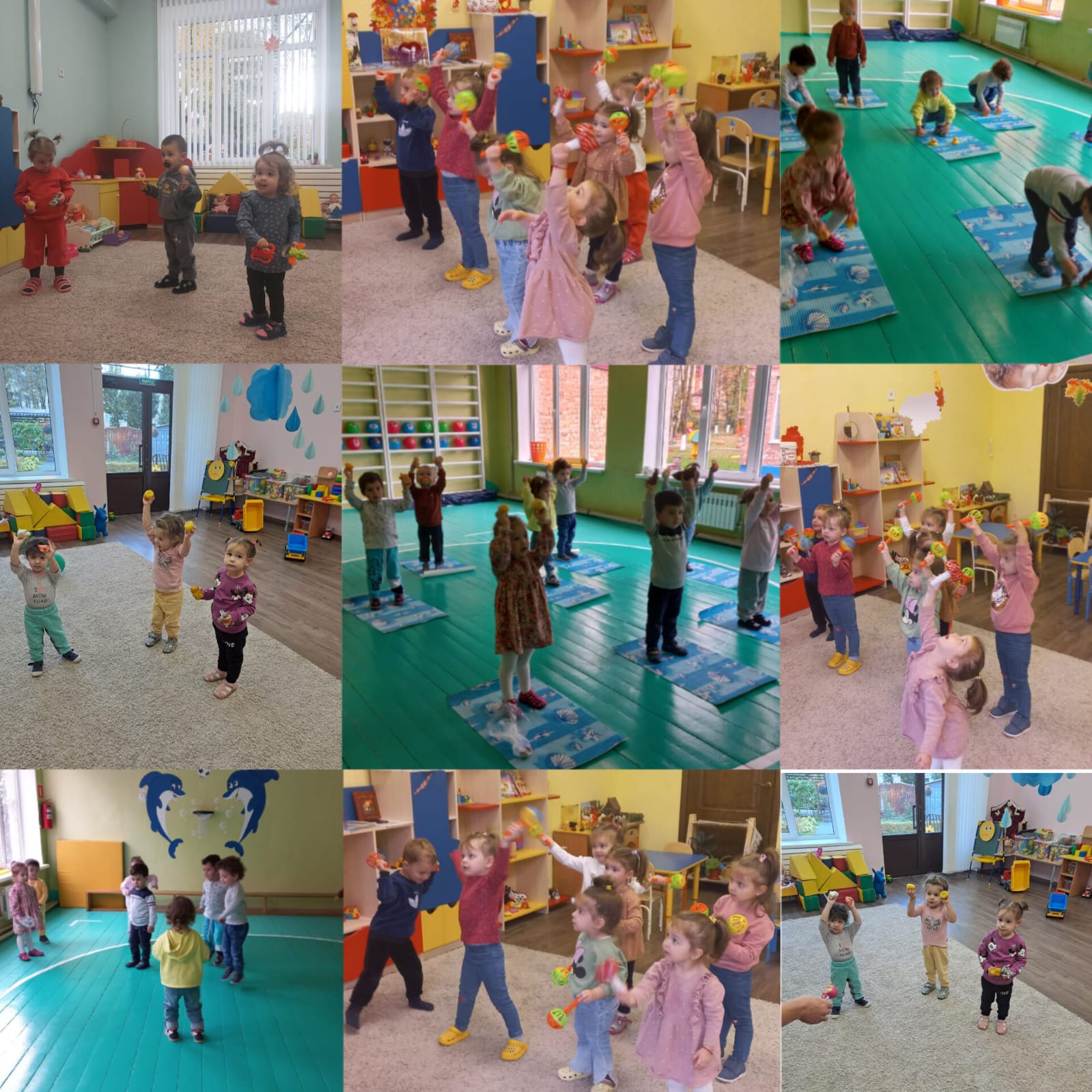 Физкультурное развлечение в группах раннего возраста в рамках проекта "Будем здоровы!"