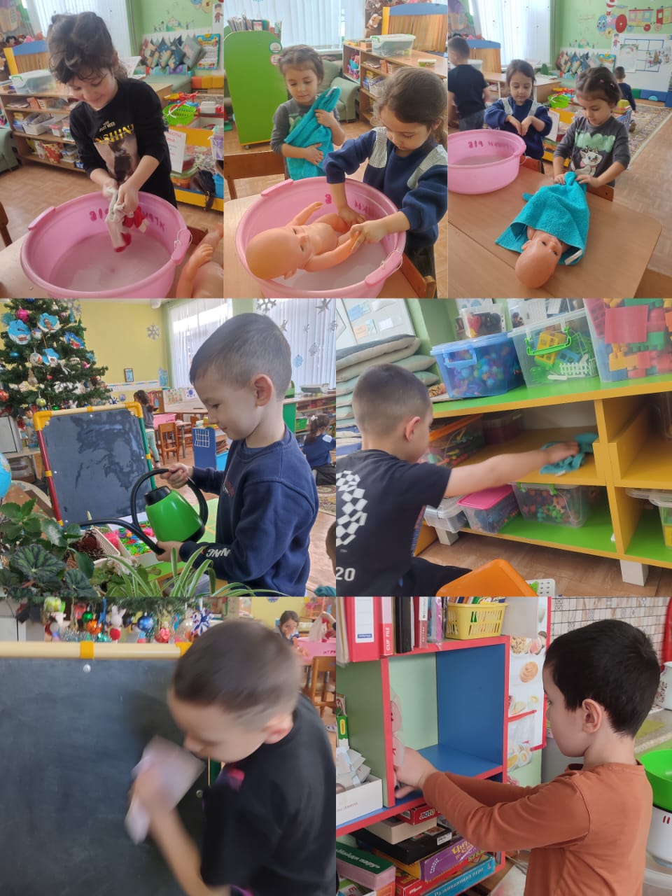 Трудовые будни в детском саду